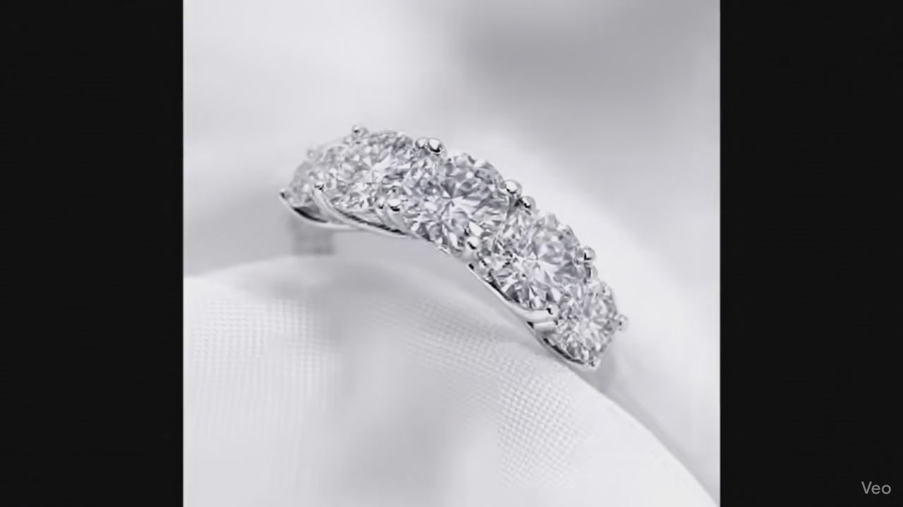 Excidious: The Eternal Sparkle 18K White Diamond Ring.