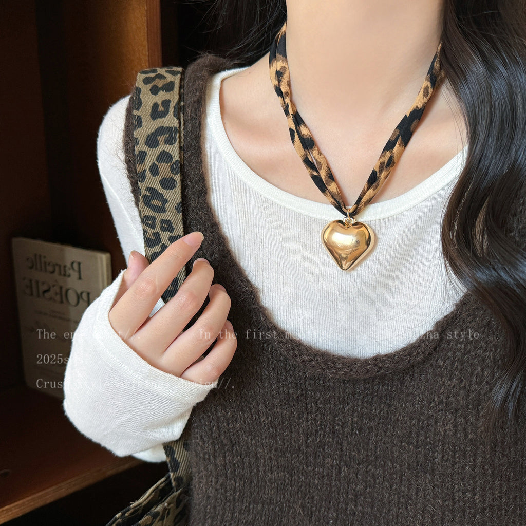 Maillard Brown Leopard  Silk Scarf Starfish Lumequs by Excidious