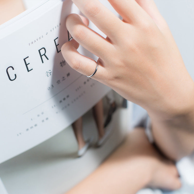 Excidious: The "Seoul Sleek" S925 Minimalist Ring