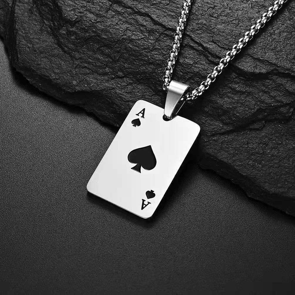 Play Cards Pendant Necklace by Excidious