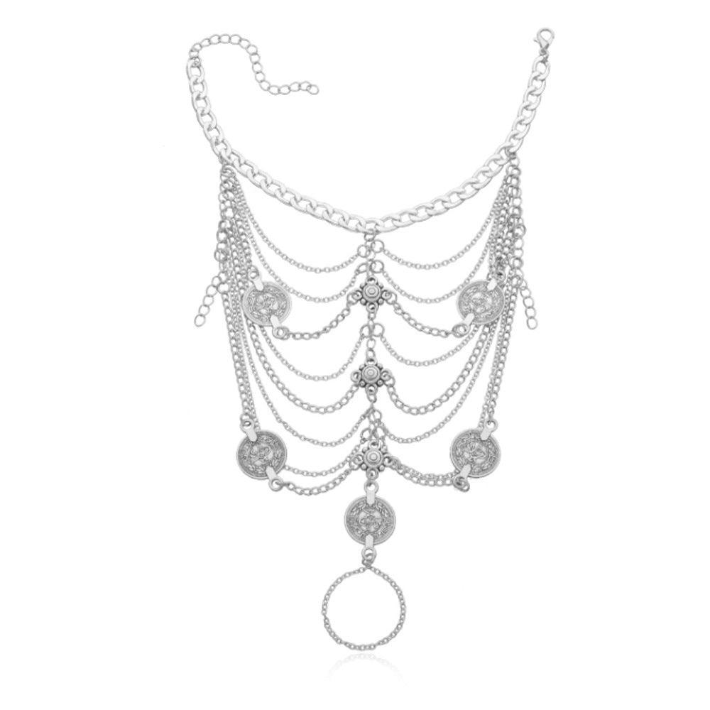 Retro Fashion Multi-layer Tassel Anklet | From Excidious