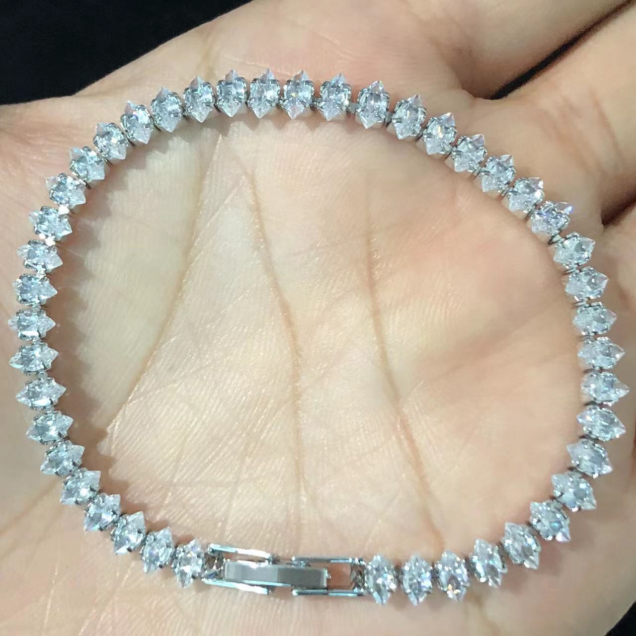 Water Drop diamond Bracelet by Excidious