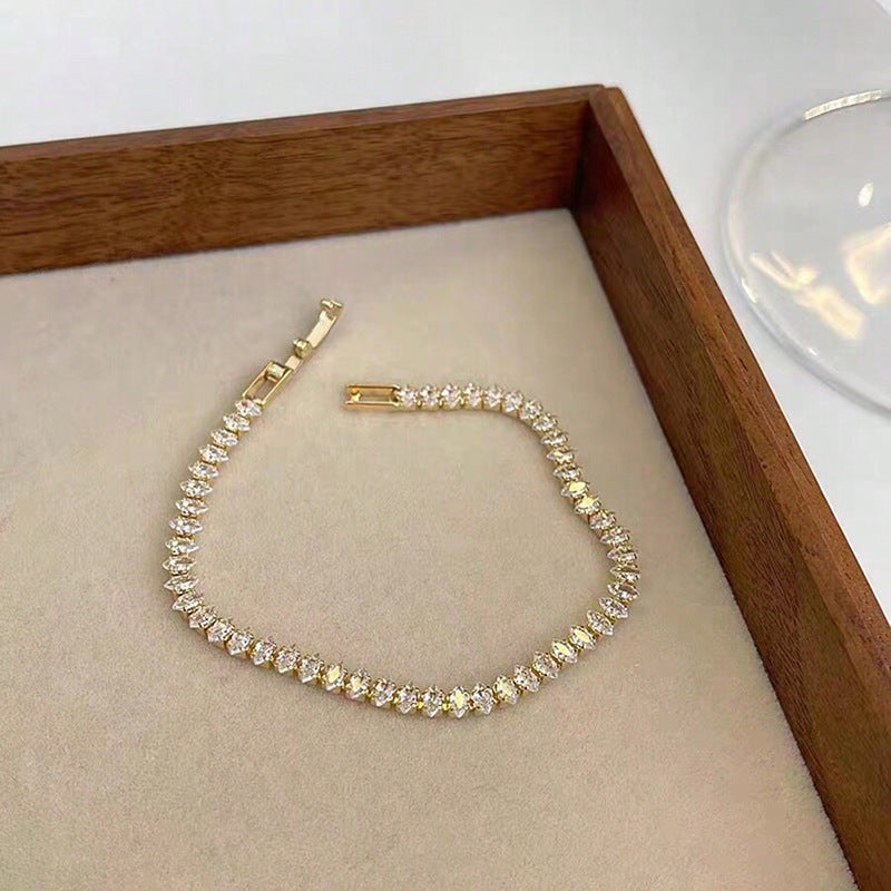 Water Drop diamond Bracelet by Excidious