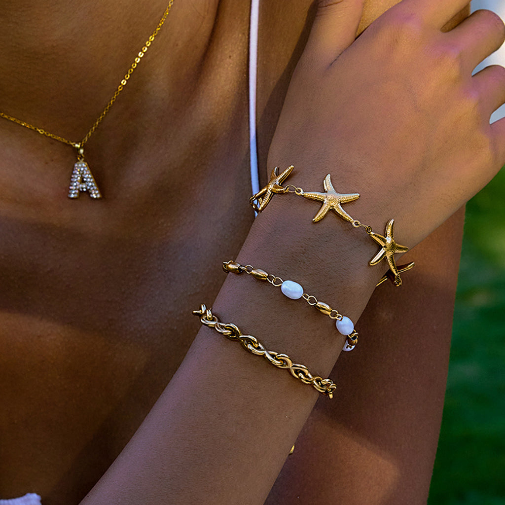 Pearl - Star Bracelet  by Excidious