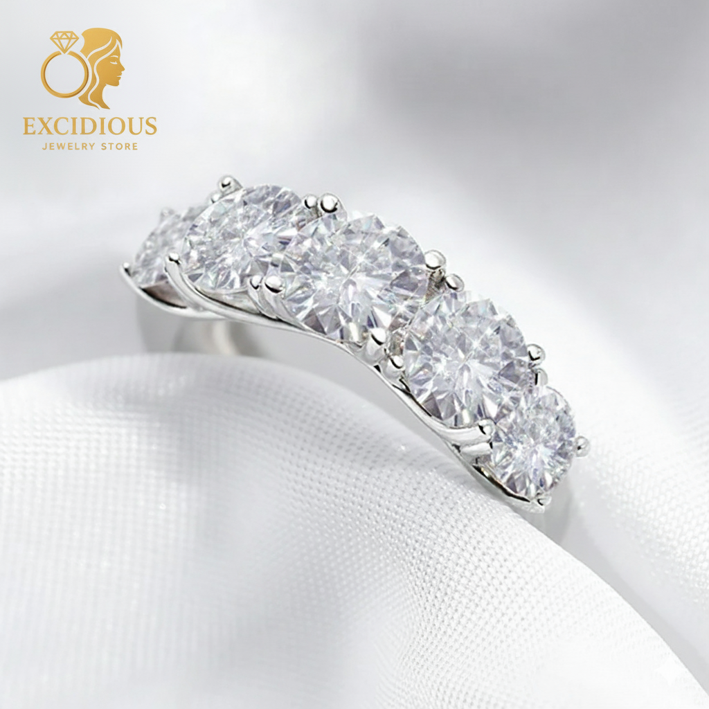 Excidious: The Eternal Sparkle 18K White Diamond Ring.