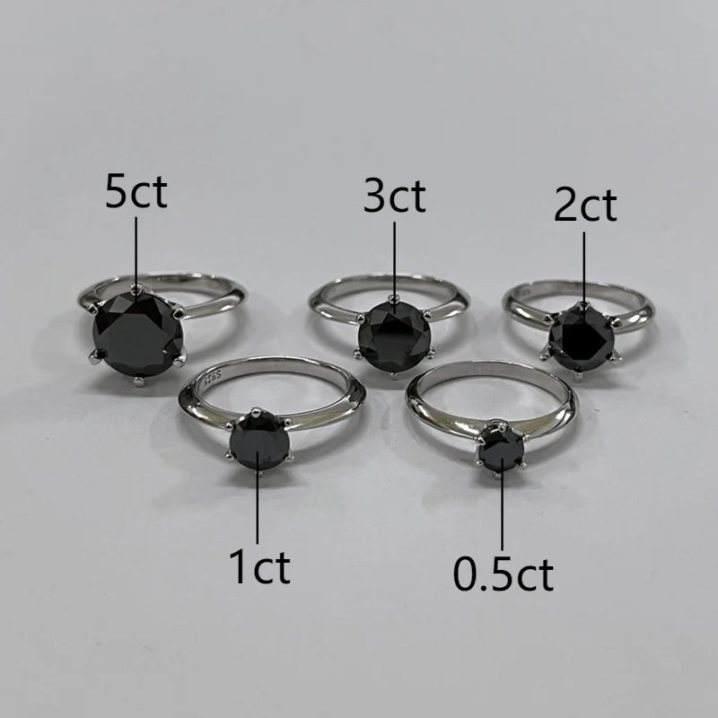 JoyceJelly 1/2/3/5ct Moissanite Ring For Women GRA Certified Sterling Silver 925 Luxury Jewelry Wedding Bands Wholesale Price
