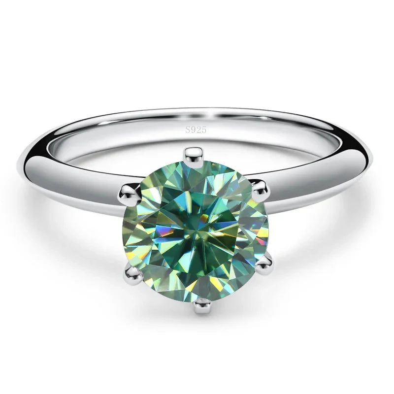 JoyceJelly 1/2/3/5ct Moissanite Ring For Women GRA Certified Sterling Silver 925 Luxury Jewelry Wedding Bands Wholesale Price