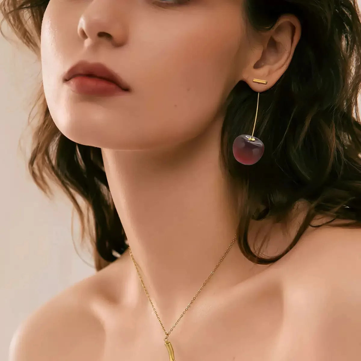 Sweet Cherry Earrings for Women - Adorable 925 Silver Studs - Perfect Gift for Girls