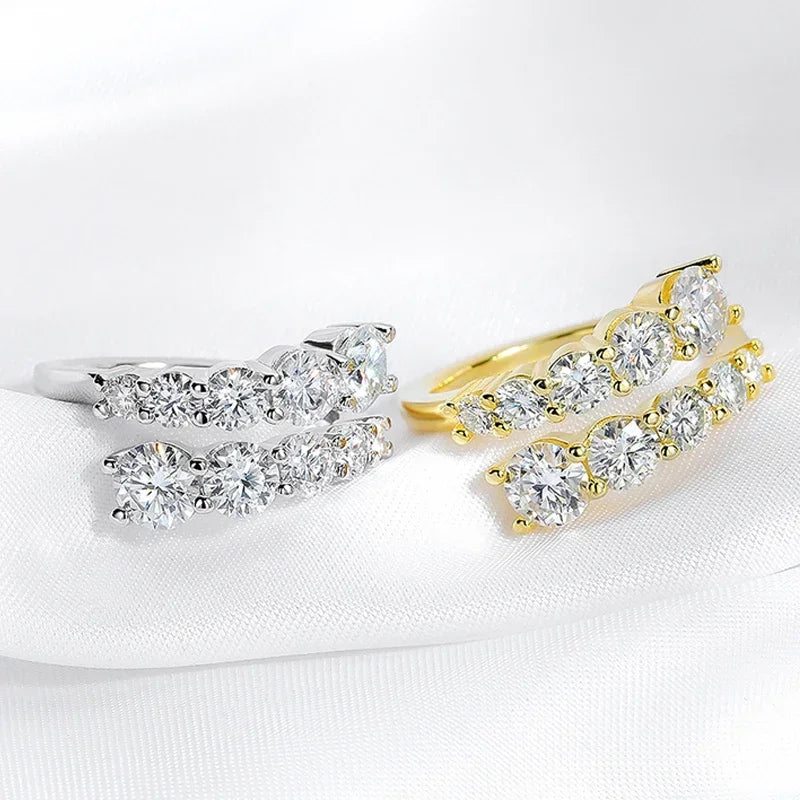 Excidious Luxuries 10-Stone 'Lumina' Moissanite Band