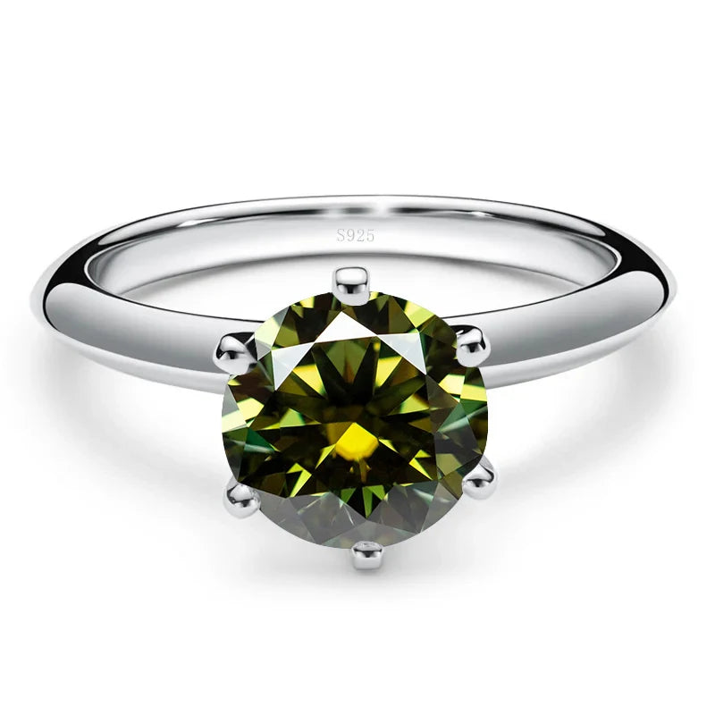 JoyceJelly 1/2/3/5ct Moissanite Ring For Women GRA Certified Sterling Silver 925 Luxury Jewelry Wedding Bands Wholesale Price