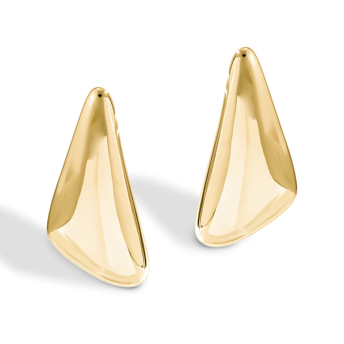 Ingemark Vintage Punk Smooth Metal Stud Earrings Women 2024 Trend Goth Geometric Piercing Earrings Ear Jewelry Accessories Gift