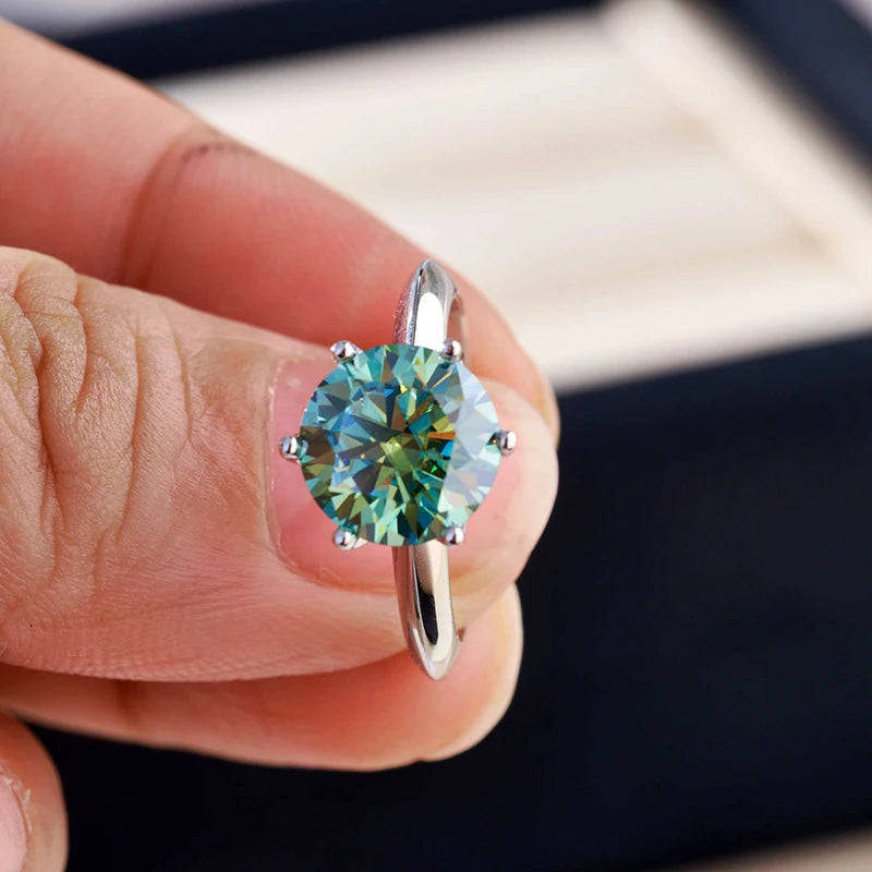 JoyceJelly 1/2/3/5ct Moissanite Ring For Women GRA Certified Sterling Silver 925 Luxury Jewelry Wedding Bands Wholesale Price