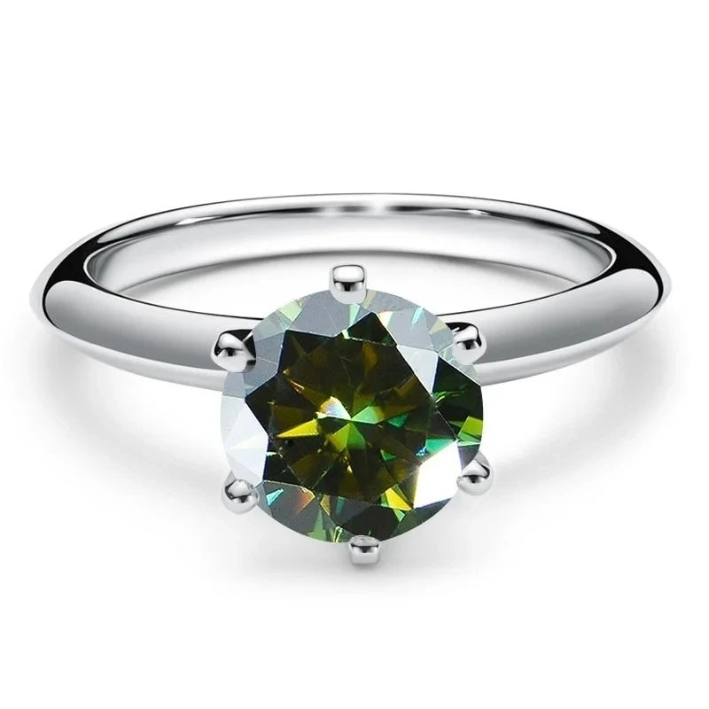 JoyceJelly 1/2/3/5ct Moissanite Ring For Women GRA Certified Sterling Silver 925 Luxury Jewelry Wedding Bands Wholesale Price