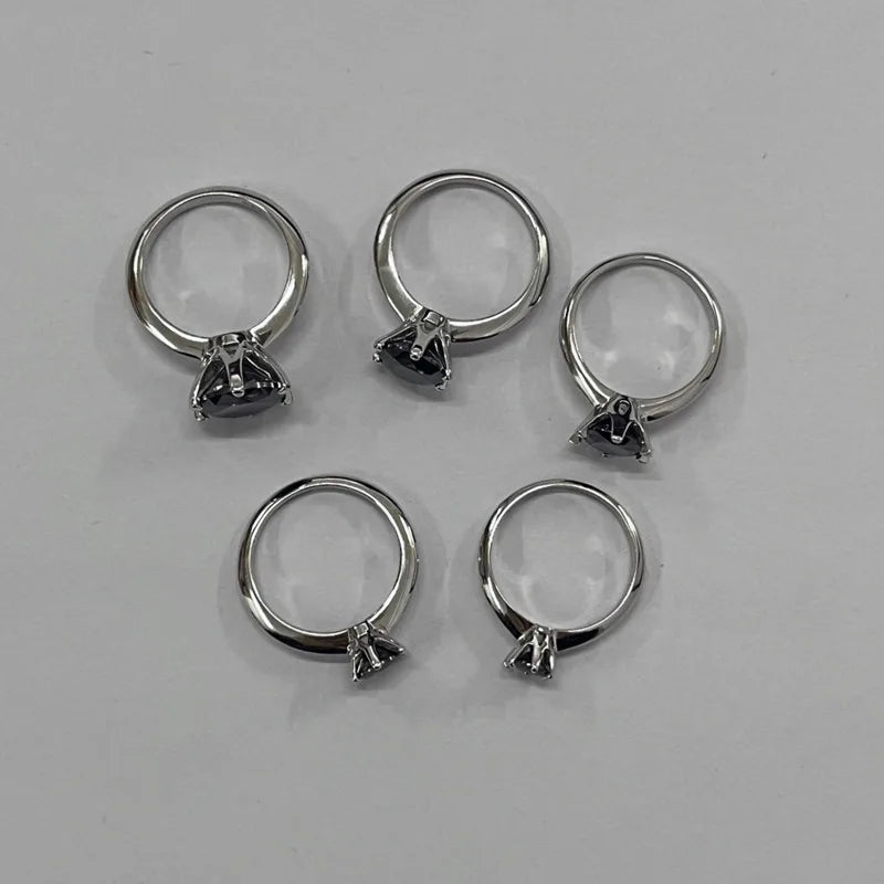 JoyceJelly 1/2/3/5ct Moissanite Ring For Women GRA Certified Sterling Silver 925 Luxury Jewelry Wedding Bands Wholesale Price