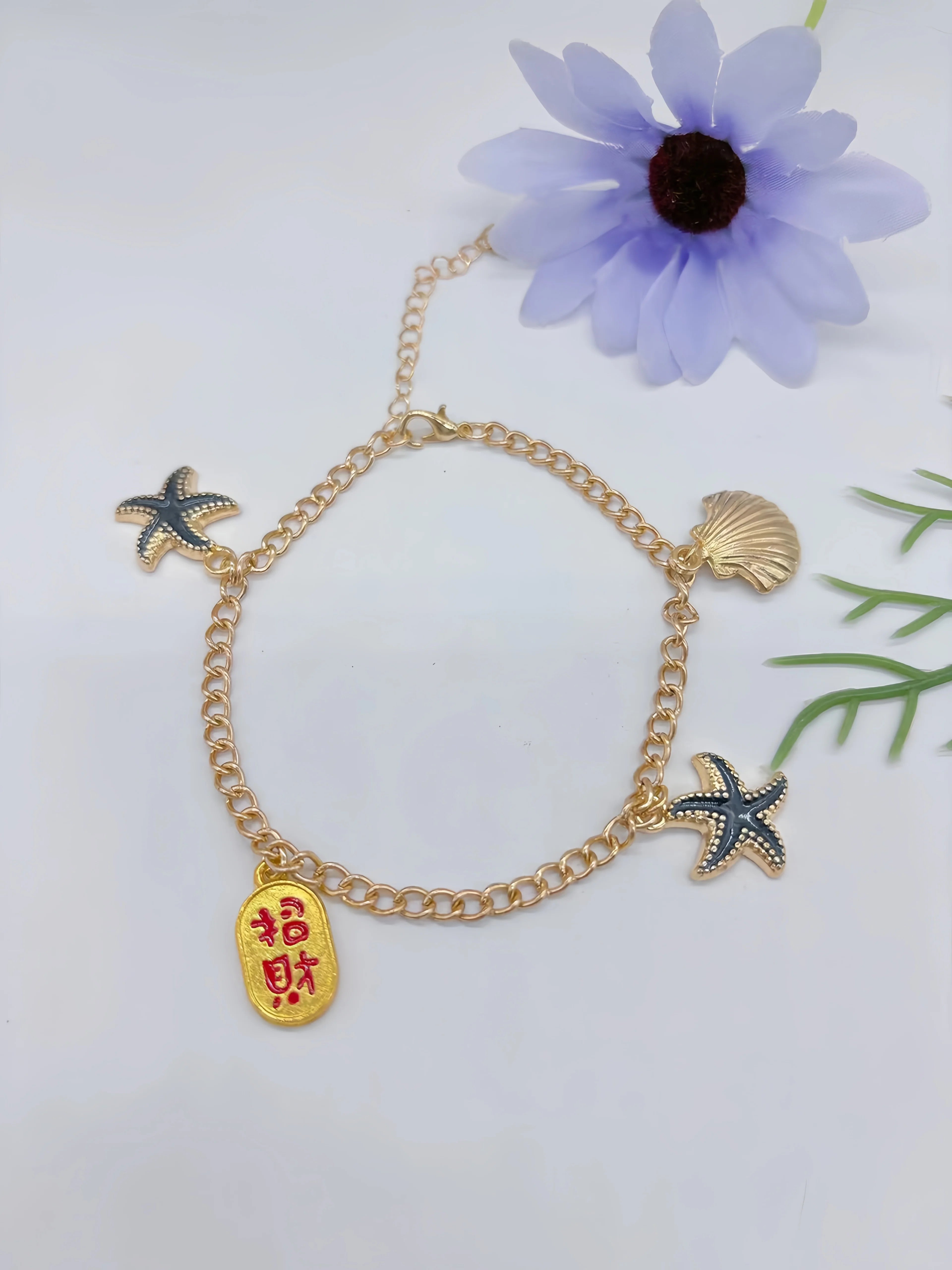 Fashion Retro Summer Hot Sale Silver Charm Two wear Sparkly Unlimited 8-Figure Anklet Bracelet Two Sparkly Foot Jewelry