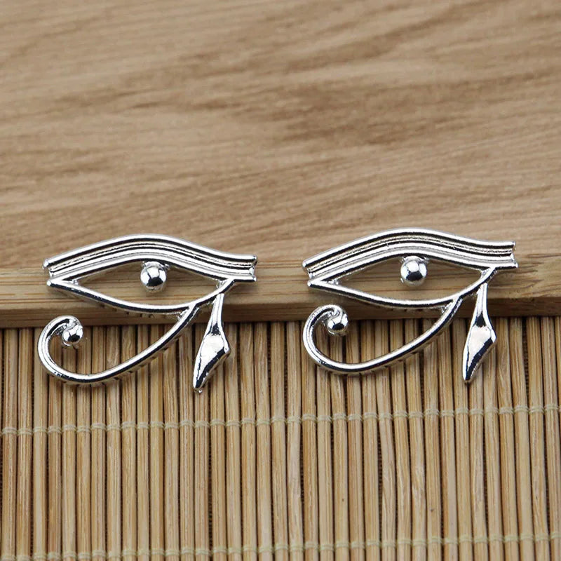 Vintage Egyptian Pharaoh Eye of Horus Necklace Ancient Egypt Symbol Necklace Pendant Stainless Steel Necklaces Women Gift