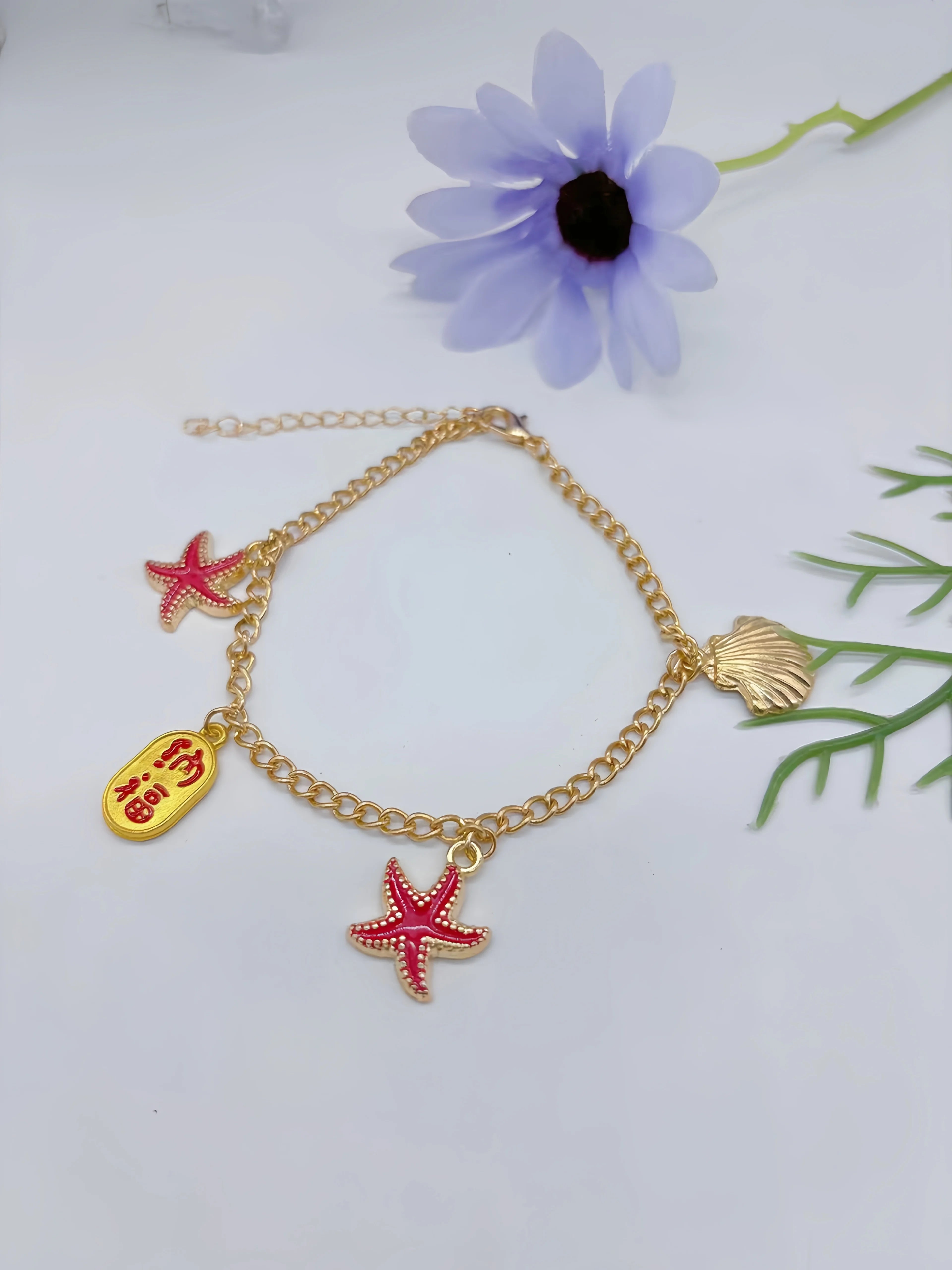 Fashion Retro Summer Hot Sale Silver Charm Two wear Sparkly Unlimited 8-Figure Anklet Bracelet Two Sparkly Foot Jewelry