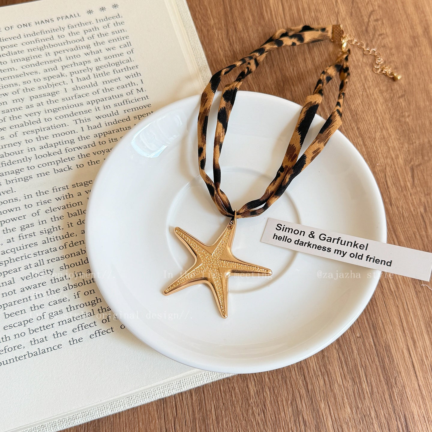 Maillard Brown Leopard  Silk Scarf Starfish Lumequs by Excidious