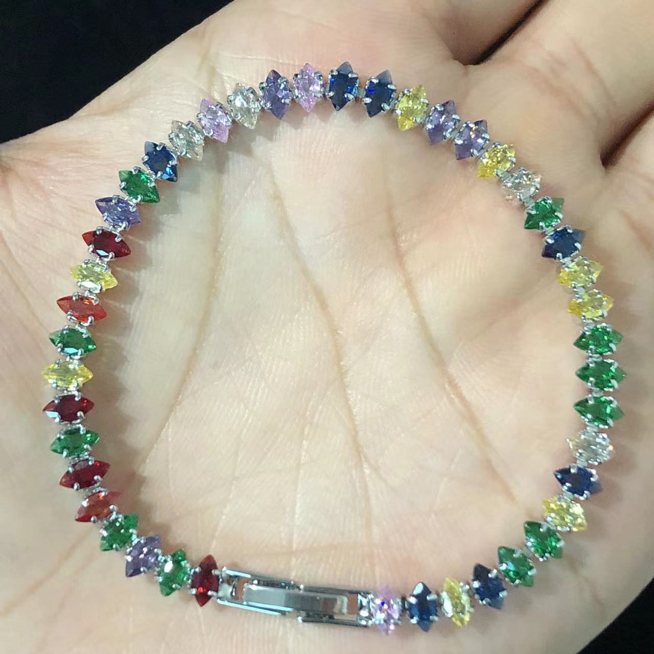 Water Drop diamond Bracelet by Excidious