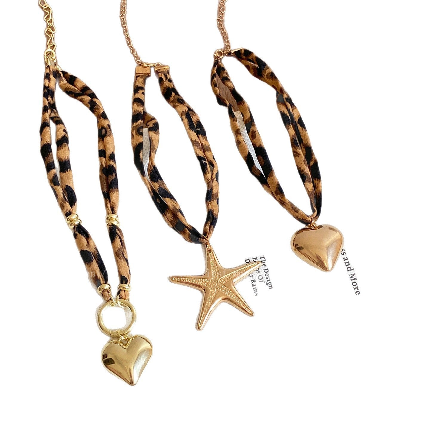 Maillard Brown Leopard  Silk Scarf Starfish Lumequs by Excidious