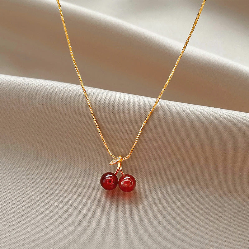 The Red Cherry Necklace by Excidious